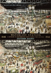 Puzzle Gare de Waterloo en 1848 et 1948, 1000 pièces