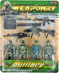 soldats Warfare commando de combat figurines 8 cm, lot de 4 pièces