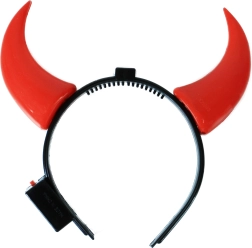Serre-tête à cornes de diable lumineuses