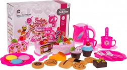 Coffret d’anniversaire pour enfants avec gâteau et service à thé – Rose