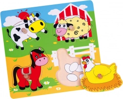 Babu puzzle en bois animaux de la ferme