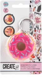 baume à lèvres donut avec pendentif rose