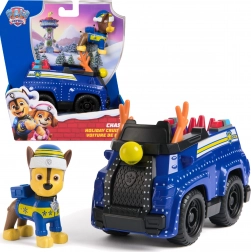 Pat’ Patrouille voiture de police festive avec figurine Chase
