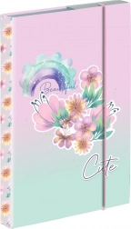 Boîte pour cahiers A4 Fleurs