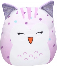 Coussin en peluche avec motif chouette 25 cm
