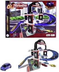 Majorette garage urbain anniversaire 60e, complexe de stationnement à 3 étages avec voiture Renault 1:64