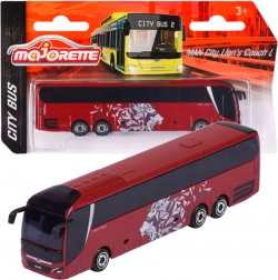 Autobus urbain MAN Lion's City C rouge – modèle Majorette