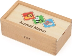 Jeu de memory en bois avec des animaux Viga