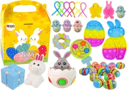 Coffret de Pâques de jouets sensori-moteurs et décorations