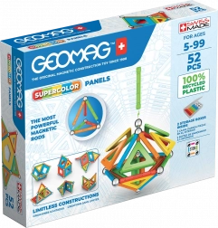 Jeu de construction magnétique Geomag Supercolor Recycled – 52 pièces