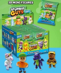 Stumble Guys – set de 3 figurines de collection en boîte vitrine