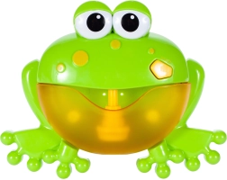 Grenouille de bain avec mousse et bulles