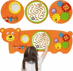 Viga planche sensorielle Montessori en bois Ours avec certification FSC