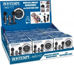 Mini anneau lumineux et paire de micros cravate sans fil USB‑C