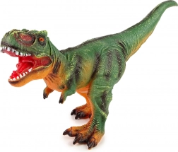 Grande figurine dinosaure T‑Rex vert‑orange avec son 60 cm