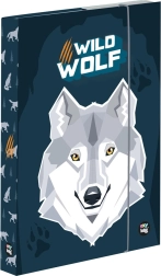 Boîte pour cahiers A5 avec motif de loup