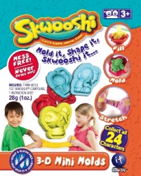 Sachets de collection Skwooshi avec pâte à modeler et mini moule 3D