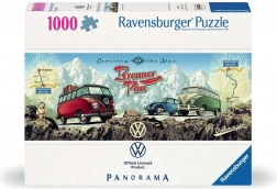 RAVENSBURGER puzzle panoramique à travers les Alpes avec VW, 1000 pièces