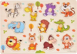 Puzzle en bois avec des animaux