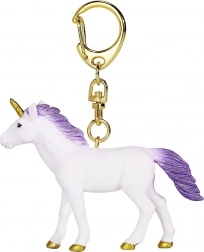 porte-clés licorne à crinière violette MOJO