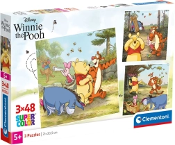 Puzzle Winnie l’Ourson 3x48 pièces Clementoni
