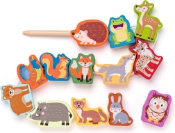 Perles à enfiler – animaux de la forêt