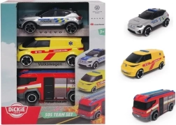 Set de véhicules de secours SOS – 3 pièces, version tchèque