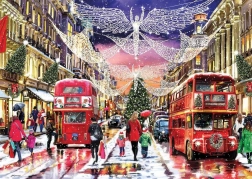 Puzzle Regent Street de Noël 1000 pièces GIBSONS