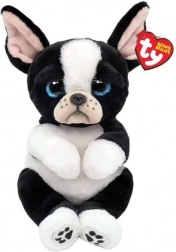 Chien en peluche TY Beanie Bellies noir et blanc 24 cm