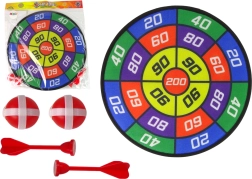 Jeu d'adresse Dart avec cible et balles à velcro