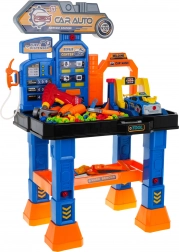 Atelier auto interactif 4 en 1 pour enfants 3+ avec établi, station de lavage, station-service, petite voiture et perceuse
