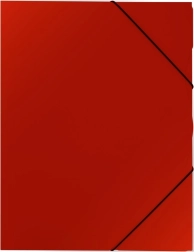 Chemise plastique avec élastique A4, rouge