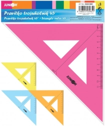 équerre triangulaire avec règle 16 cm