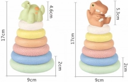 ZIRO anneaux à enfiler souples dino