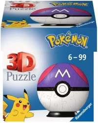 Puzzle 3D Pokémon Master Ball de Ravensburger - 54 pièces