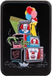 Cartes à jouer Pennywise dans une boîte en métal