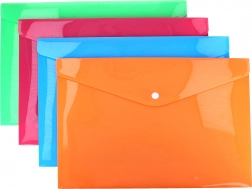 Chemise en plastique avec bouton-pression 33 × 23,5 cm