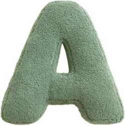 Mealini lettre en peluche A verte - 1 pièce