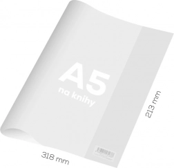 couverture de livre A5 en PVC, transparente, épaisse