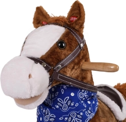 Cheval à bascule en peluche pour enfants