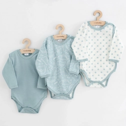 body bébé à fermeture intégrale New Baby Classic II, lot de 3 pièces, menthe, taille 68