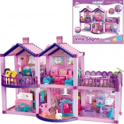 Woopie maison de poupées Pony Fantasy Villa, 120 pièces