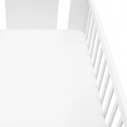Drap-housse jersey pour lit bébé New Baby 120 × 60 blanc