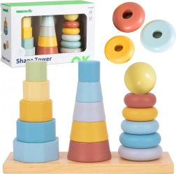 Tooky Toy tour de tri en bois – Montessori trois tours