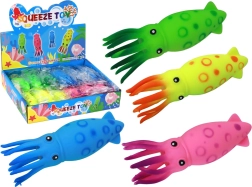 Jouet antistress à presser calmar coloré