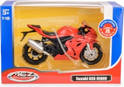 Modèle de moto 1:18 Suzuki GSX‑R1000 rouge