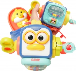 WOOPIE Pingouin Montessori Cube Sensoriel 6-en-1