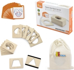 Gabarits magnétiques en bois avec formes pour peindre