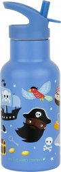 Bouteille isotherme en acier inoxydable motif pirate 350 ml