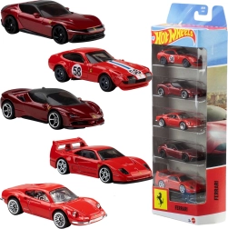 Hot Wheels Ferrari – set de 5 voitures miniatures en métal 1:64